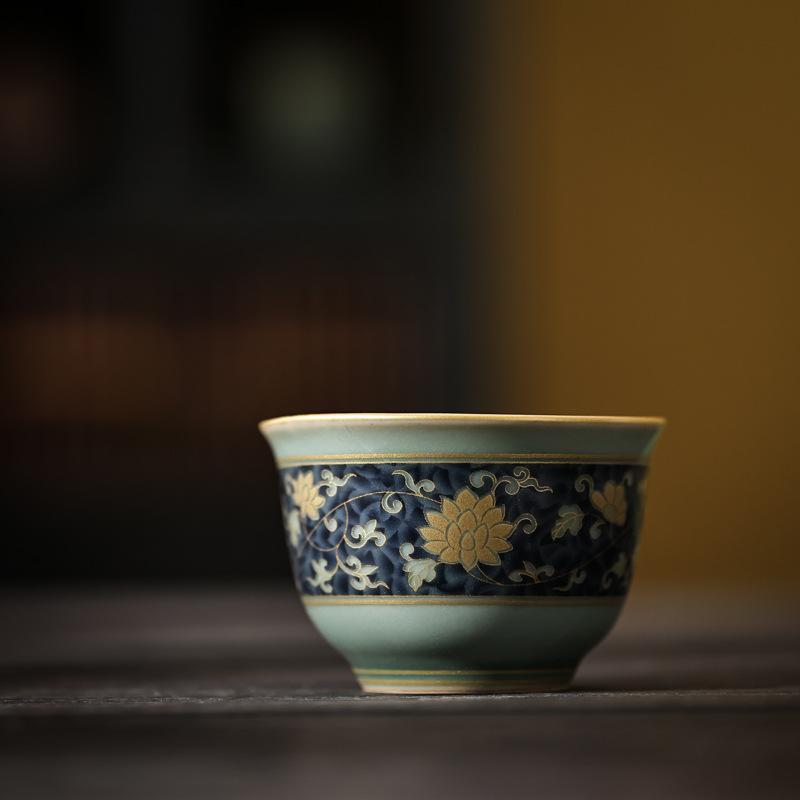 Celadon Master Cup High-end Tea Tasting Cup Kung Fu Tea Set Drinking Tea Large Teacup Single Cup Personal Special Teacup Teacup