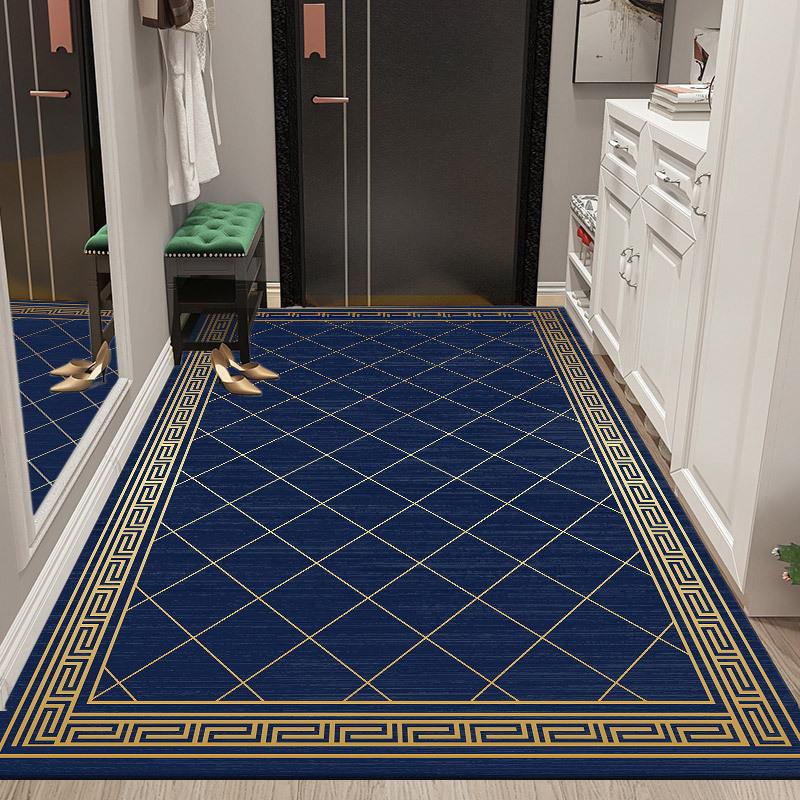 Retro Geometric Style Living Room Carpet Modern Minimalist Bedroom Bedside Carpet