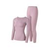 Unisex Winter Cotton Thin Underwear Set: Crew Neck Top & Pants