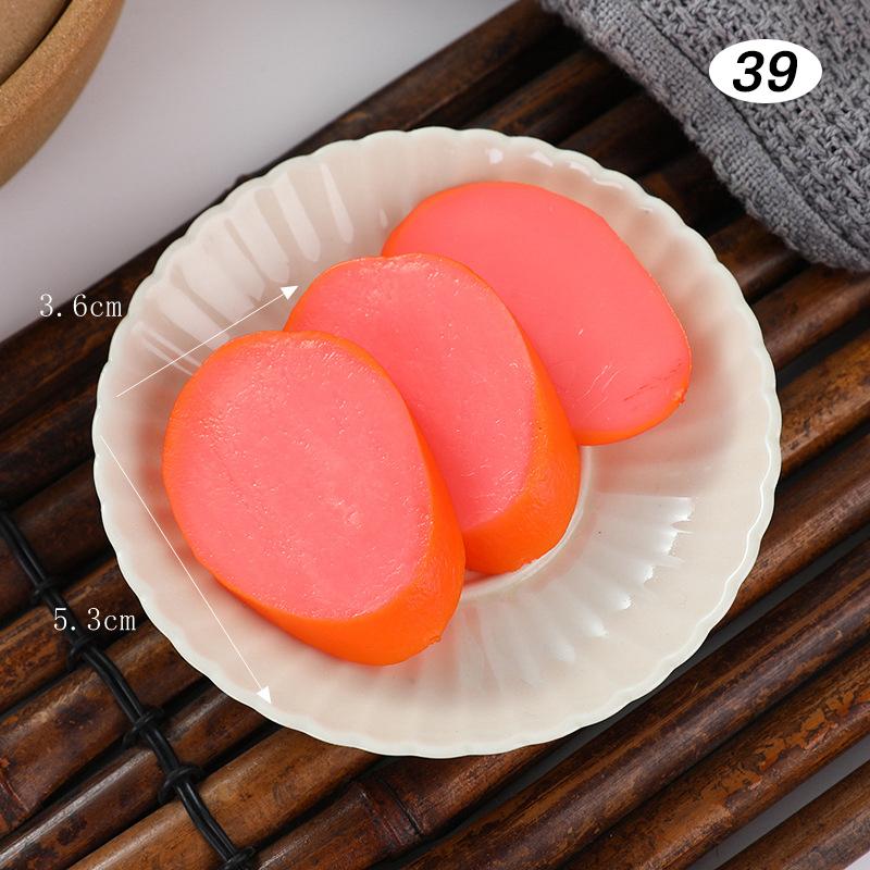 4 Pcs Simulated Hotpot Ingredient Model Mini Fake Vegetable Realistic Beef Roll Restaurant Store Barbecue Shop Display Decor