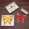 1set DIY steel stamping punch mold, bow shaped cutting die template for leather punching & cutting, DIY handicraft drilling tool