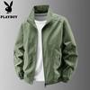 PLAYBOY Men's Thin Casual Stand-up Collar Jacket