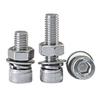 Stainless Steel Hex Socket Head Bolts, M5, Fully Threaded, Threaded Bolts, Nuts, Flat Lock Washers Kit (M5x25mm, 20-Pack)