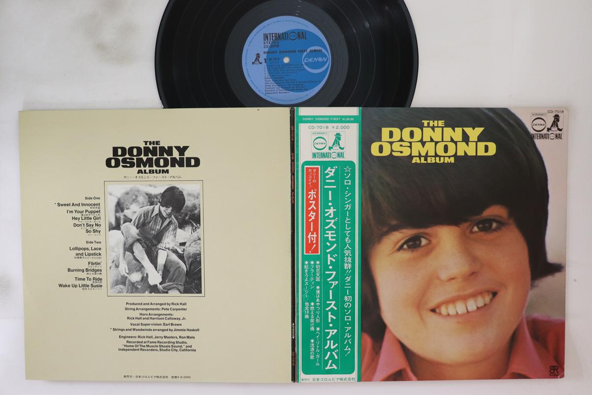 

LP Record DONNY OSMOND - The Donny Osmond Album CD7018 DENON 1971 Japan Obi Pop