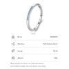Minimalismo Argento Sterling 925 Semplice Opale Blu Impostazione Pavé Anello Dito alla Moda Impilabile Gioielli da Matrimonio Per Donna Regalo