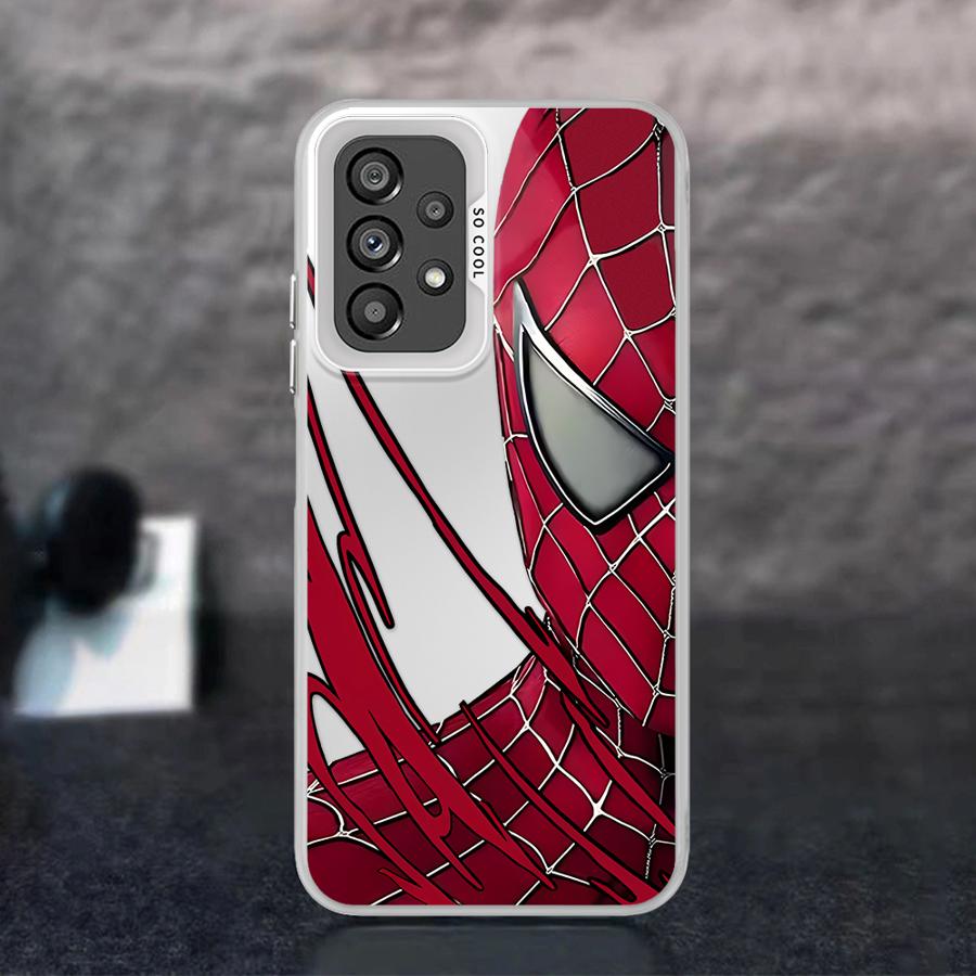 Marvel Iron Man Spiderman Phone Case for Samsung Galaxy A15 A25 A72 A51 A52 A71 4G A54 A73 A55 A53 A52s 5G Mobile Cases
