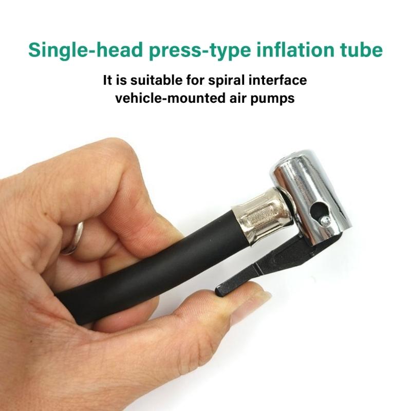 Extension Tire Inflator Hose, With Quick Release Button,Air Pumps Pipe Tube Quick Inflation Chuck Adapter