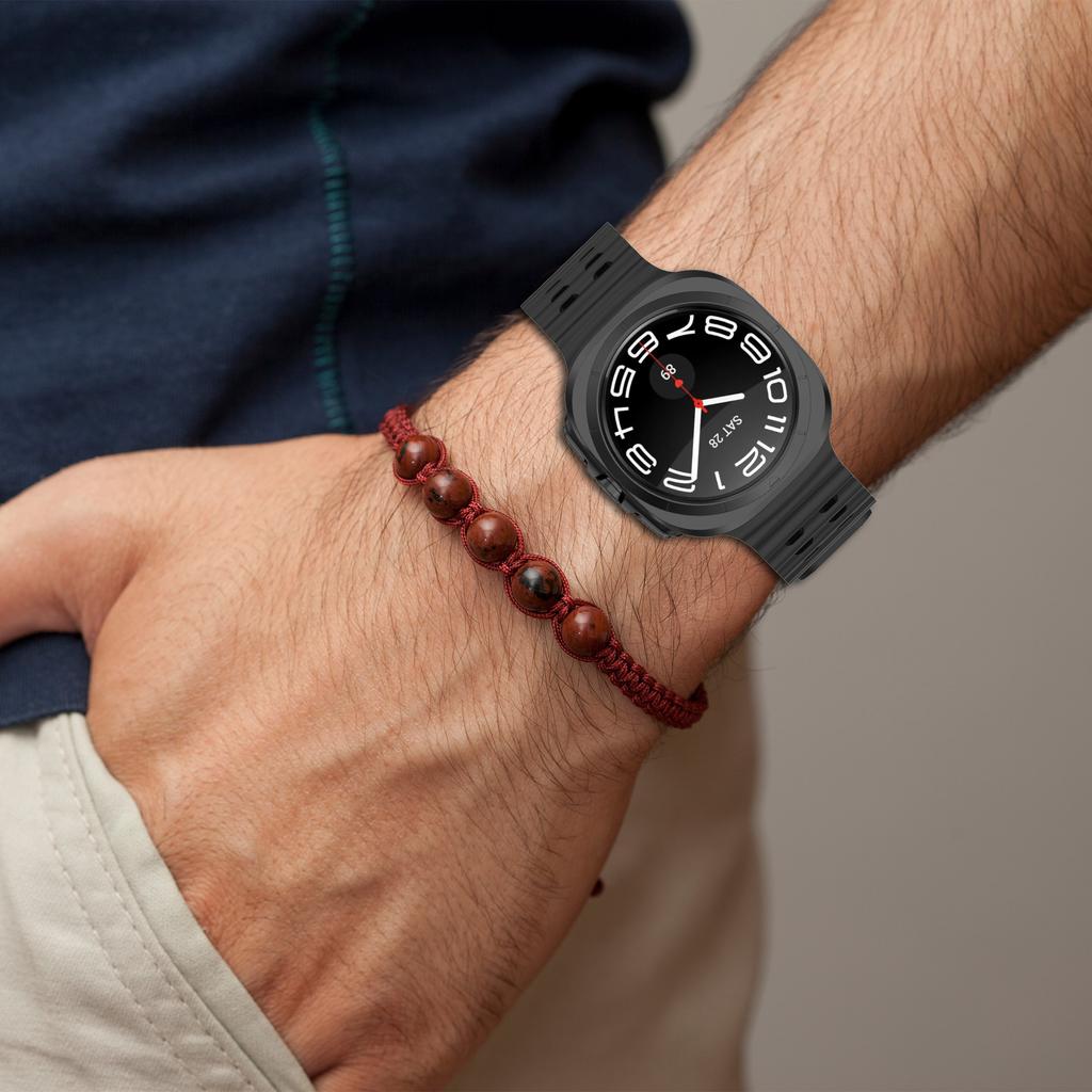 Vysoce kvalitní silikonový řemínek pro Samsung Galaxy Watch Ultra 47mm Měkký sportovní řemínek pro Samsung Galaxy Watch7 Ultra Příslušenství pro chytré hodinky