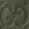 Gucci Jumbo GG Double G Logo Embossed Flap Leather Wallet Men wallet Dark-Green 739475-AABY0-3346