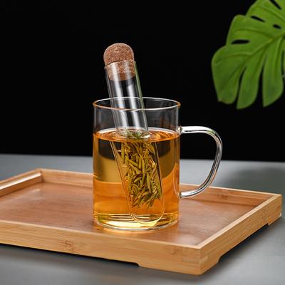 Tea Infuser Tea Filter Sieve Glass Pipe Creative Tea Mate Tea Maker Brewing For Spice Herb Tea Strainer Teaware Tool Accessories