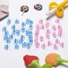 50pcs Mini Pacifiers Acrylic Transparent Baby Shower Baptism Gift Home Table Decoration