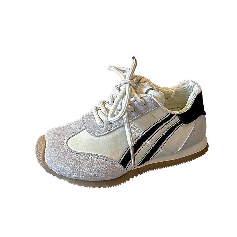 

Детская повседневная спортивная обувь, дышащая, универсальная, с мягкой подошвой, кроссовки для мальчиков 37 чёрный/белый