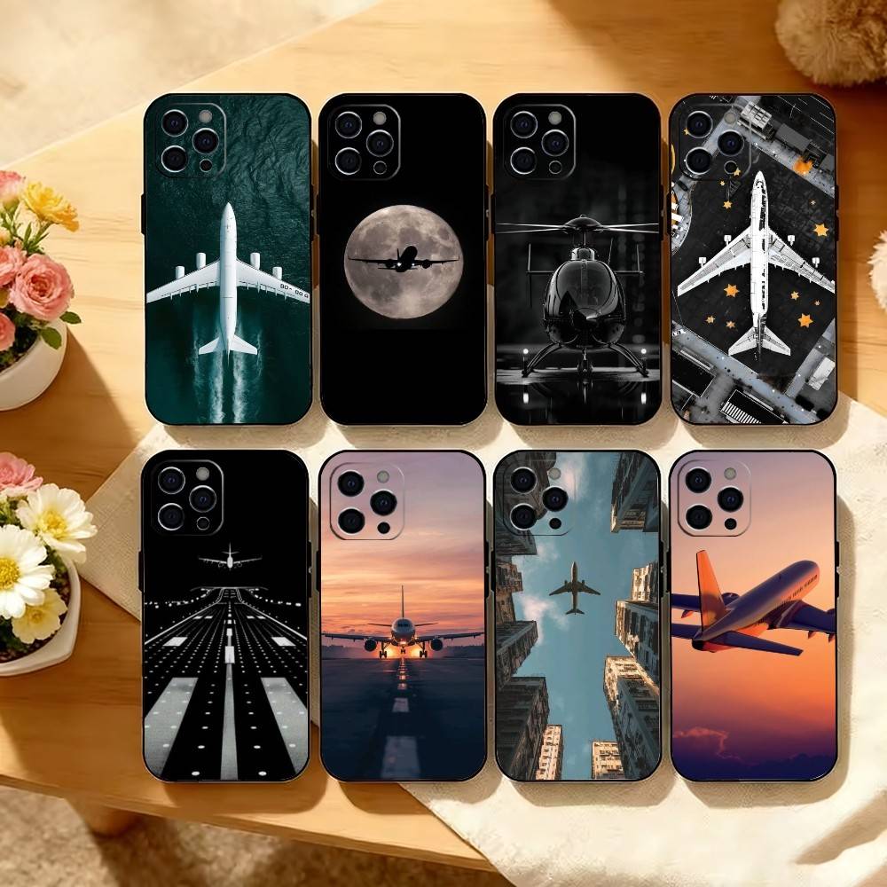 A-airplane Phone Case Silicone Soft For IPhone 17 16 15 14 13 12 11 X XR Plus Pro Max Plus