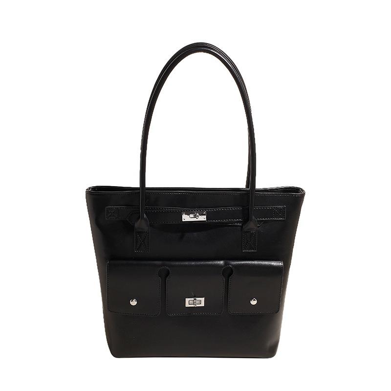 Retro Bag Women's Large-capacity Autumn and Winter New Versatile Shoulder Bag Casual Work Commuter Tote Bag