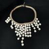 Exaggerated Style Pearl Multilayer Necklace Adjustable Imitation  Pearl Necklace  Beach