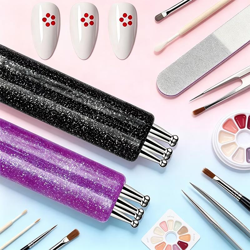 1PC New-Style Nail Art Shaping Pen, Acrylic Handle , One-Stroke Molding for Petals and Flower Patterns