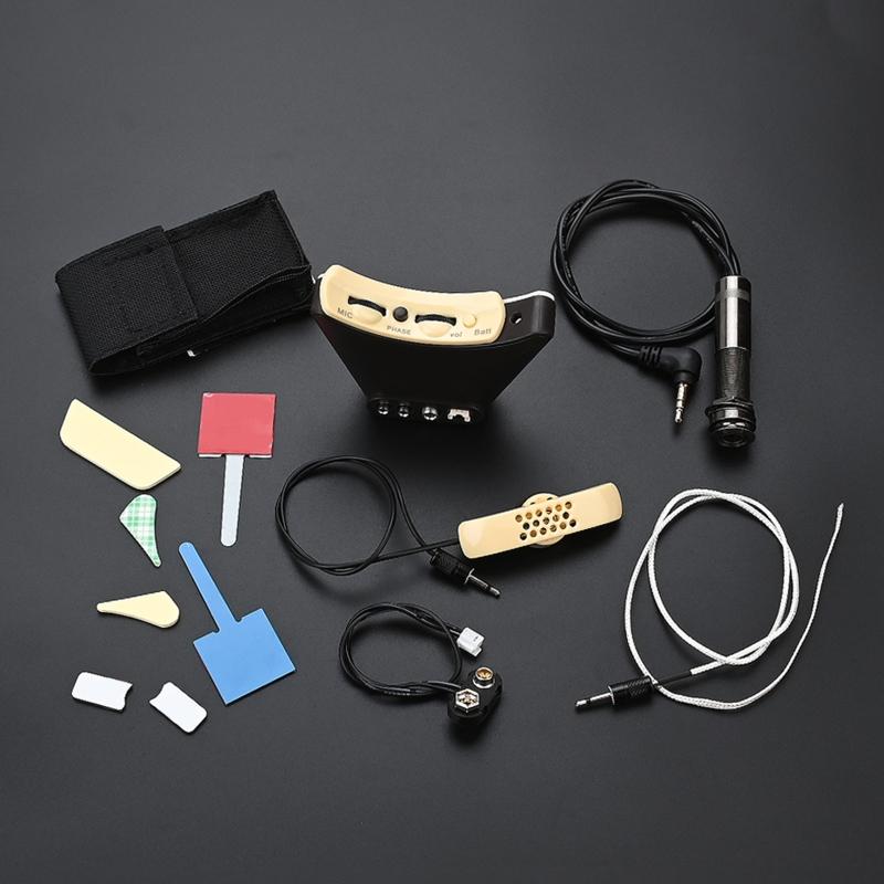 Acoustic Guitar Pickup Microphone Sound Hole Equalizers Piezo Pickup Replacement