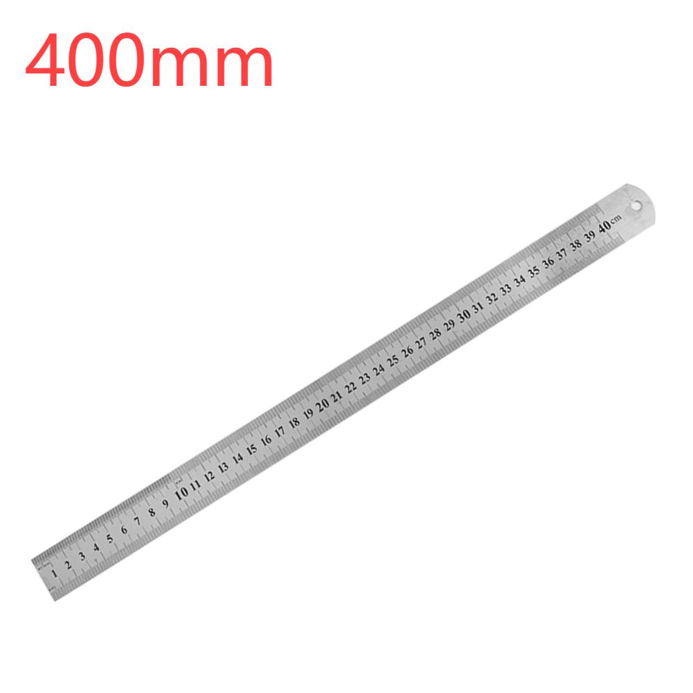 Stainless Steel Metal Straight Ruler Precision Double Sided Precision Measuring Tool Scale Metric Ruler Accessories 15-40cm