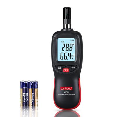 Wintact Portable Digital Dew Point and Wet Bulb Large LCD High Fixed Home Use Thermometer, Hygrometer, Meter, Meter, Screen, ℃/℉ Switching, Accuracy,
