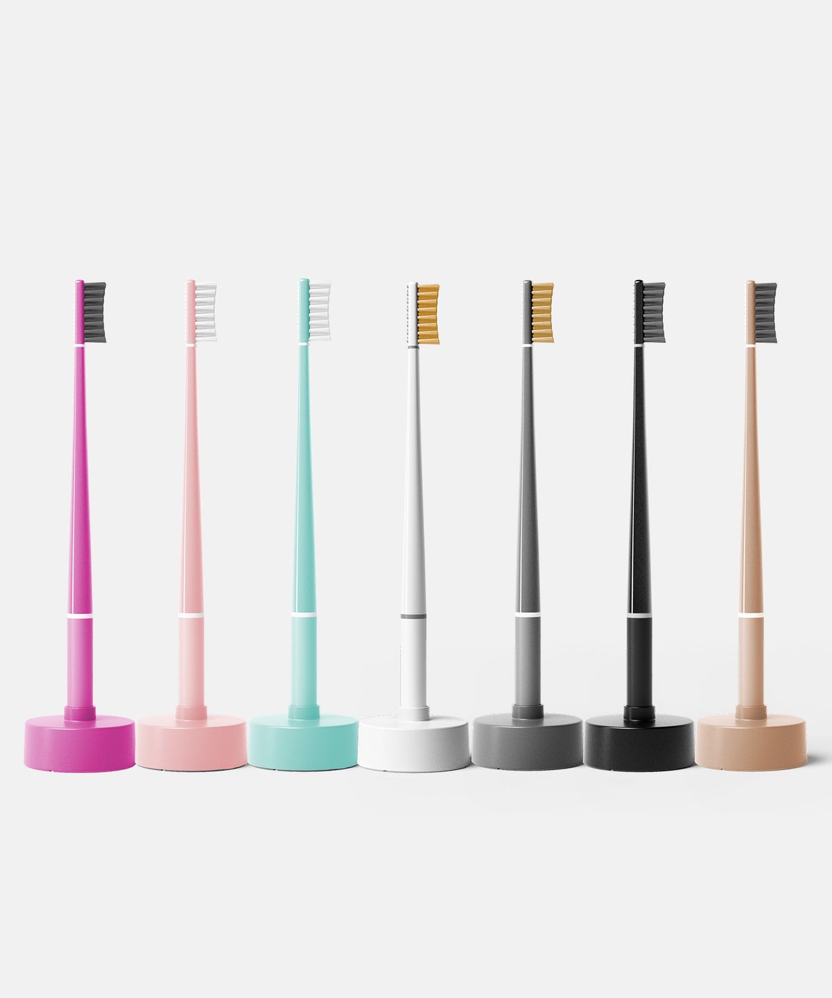 Premium Toothbrush & Calendar Holder Kit (7 colors) Natural Beige (Whitening)