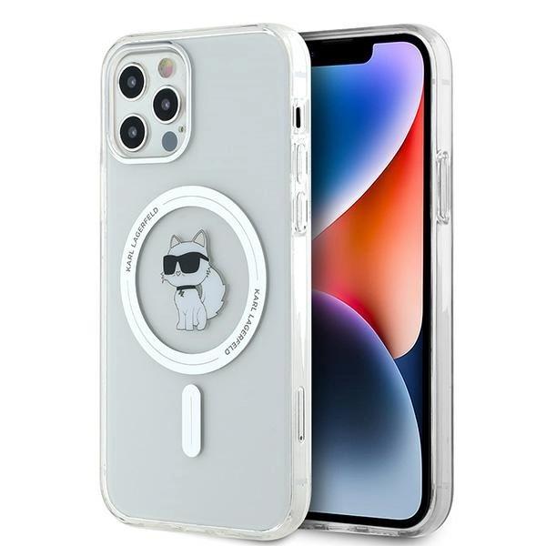 Karl Lagerfeld Klhmp12Mhfccnot Iphone 12/12 Pro 6.1 Przezroczysty/Transparent Hardcase Iml Choupette Magsafe