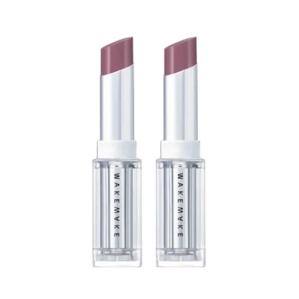 WAKEMAKE Dewy Glaze Lipstick 17 Petal Hazel x2