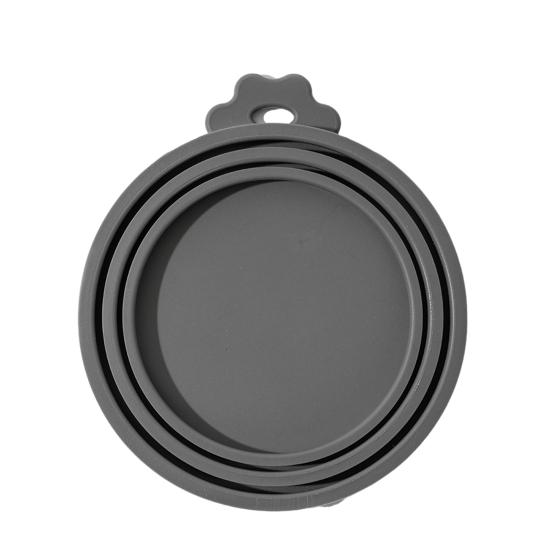 

Silicone Pet Food Can Lid for Dog and Cat 3 Size Food Can Lid Dustproof Moisture Proof Food Can Lid Safe Odorless Reusable Pet Food Seal темно-серого