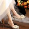 2025 New Bridal Wedding Shoes Women's High Heels Wedding Shoes Don't Worry Feet Wedding Shoes Women's Pump