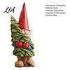Rustic Holiday Table Centerpieces Resin Gnome Ornament, Hand Painted Nordic Style Dwarf Figurine for Home Country Decor and Garden Decoration, Statue