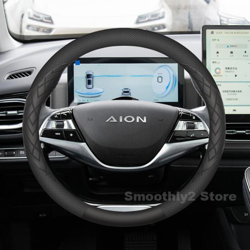 Leather Car Steering Wheel Cover For GAC AION V 2025 2021-2024 Wear-resistant Covers For Covers Auto Interior AION V Accessories
