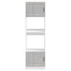 Kalmar Oven Cabinets 2 Pcs Grey Sonoma Wood Based Material