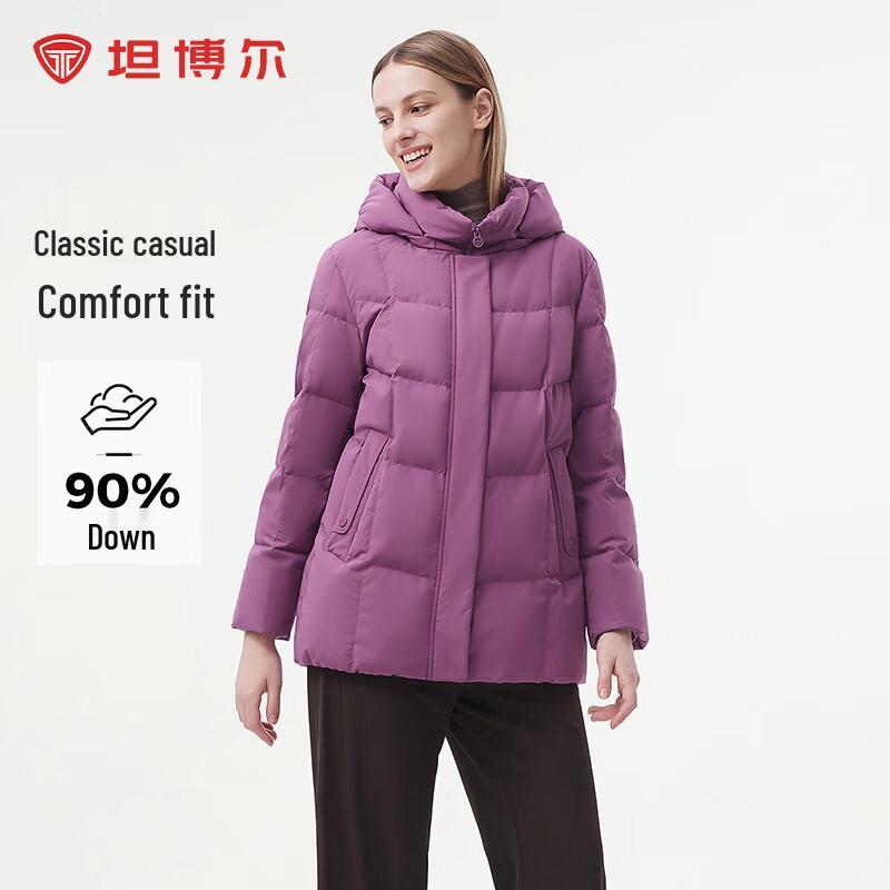 

Tanboer Women s Comfortable Mid-length Hooded Down Jacket TBF510528A 3XL 185