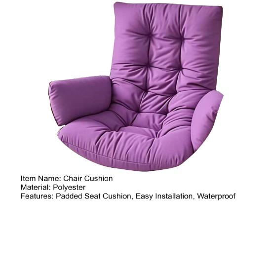 Egg Chair Cushion Waterproof Hammock Chair Cushion Outdoor Indoor Hanging Chair Cushion Replacement for Garden Yard Swing Chair