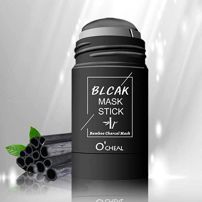 Solide gezichtsmasker Stick Groene Thee Honing Perzik Reinigend Poriën Hydraterend Lang Houtskool Aubergine Modder Masker