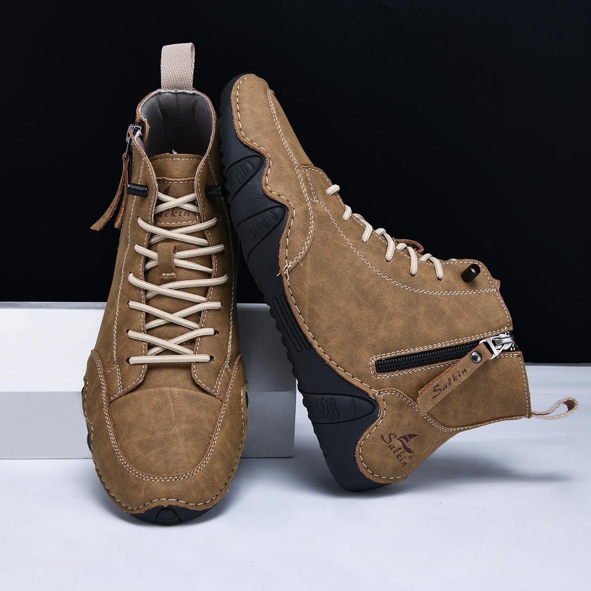 

Мужские белые ботинки 48 Модная строчка Легкие Удобные Мягкий верх для повседневной носки Повседневный уличный стиль Обувь для ходьбы для мужчин 38