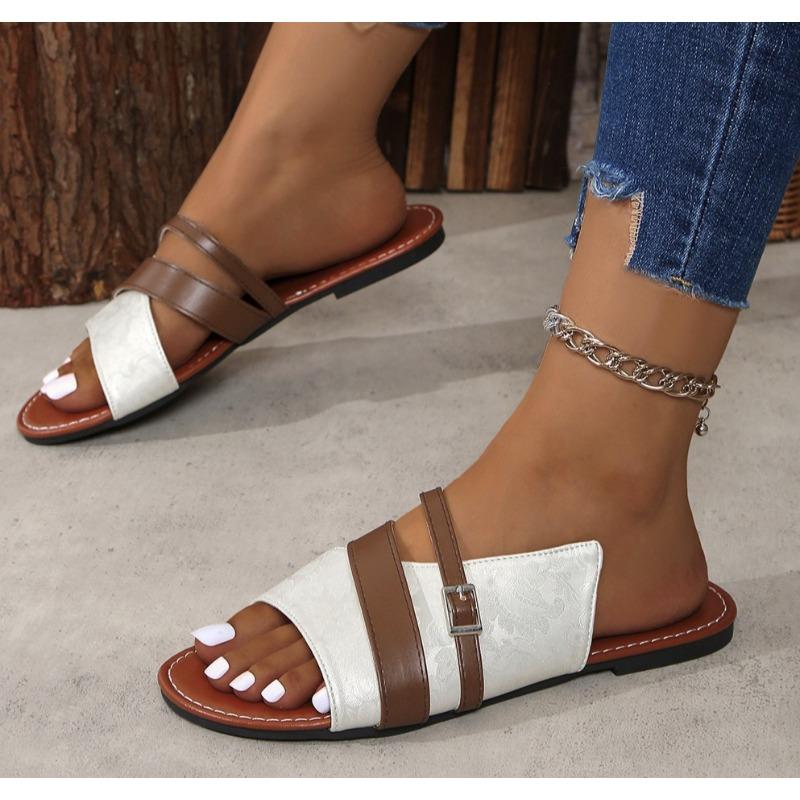 

Модные новые женские однотонные шлепанцы-слайды, легкие, плоские, на скользкой подошве, для ходьбы, удобные пляжные шлепанцы, сандалии в римском стиле 43