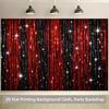2D Plane - 1 piece of 2D plane printed background banner a dazzling red and black light background party banner