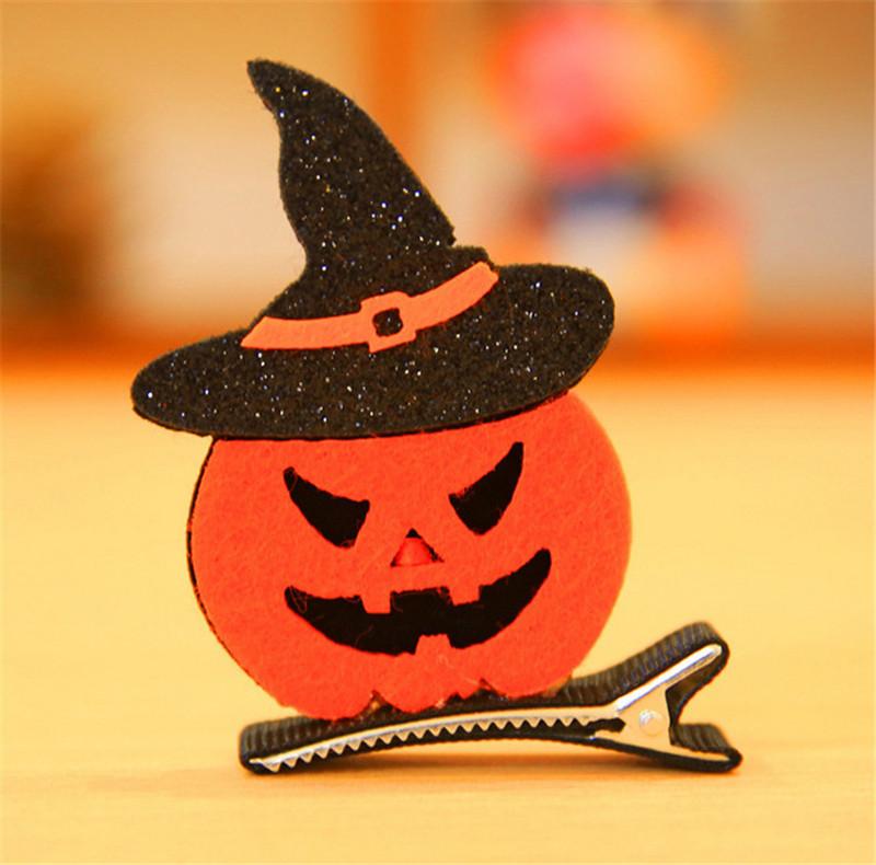 2pcs/Set Halloween Pumpkin Hair Clips, Halloween Party Headpieces, Cosplay Performances, Ball Costumes, Props, Hair Accessories