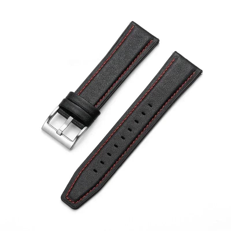 Cinturino in Pelle e Silicone da 22mm per Huawei Watch 5 GT6/5 Pro GT6/5/4/3 46mm Braccialetto Universale per Huawei GT6 Pro/GT 6 Cinturino per Orologio