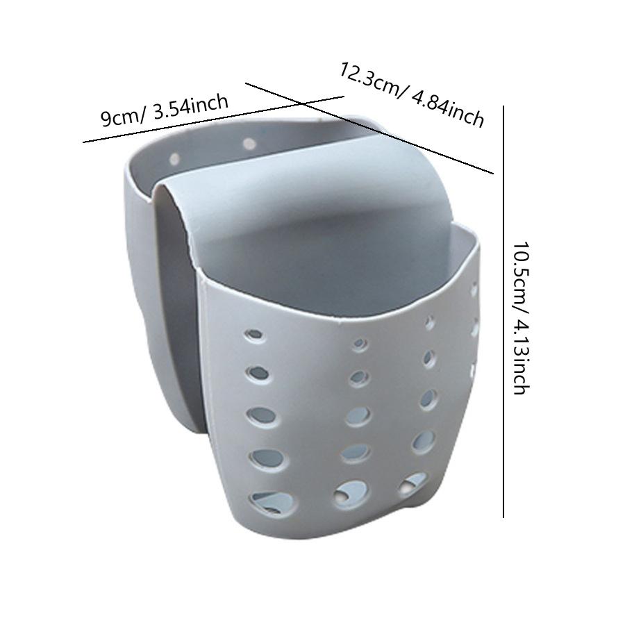 Kitchen Accessories Sink Double Basket Soap Sponge Holder Utensils Organizer Bag Bathroom Hanging Drain Basket Storage Rack