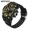 Orologio da polso elettronico Sanda per adolescenti, impermeabile, multifunzionale, con sveglia