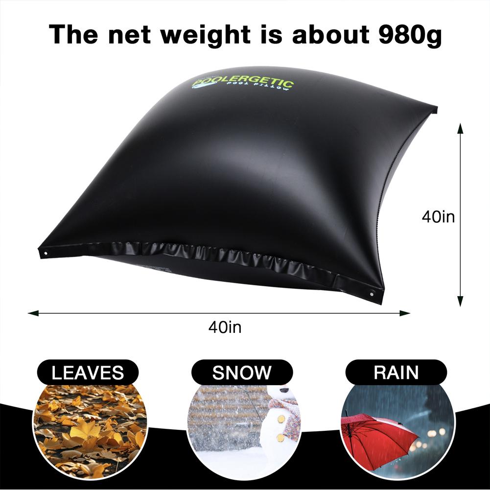 Winterluchtpilaar voor Zwembaden Boven de Grond 120 bij 120cm met 2 Touwen Verhoogt Zwembadafdekkingen om te Beschermen tegen IJsschade