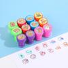 12PCS/Set Plastic Self-ink Seal Capybara Patterns Photo Album Stamp Graffiti Stamped Toys  Students