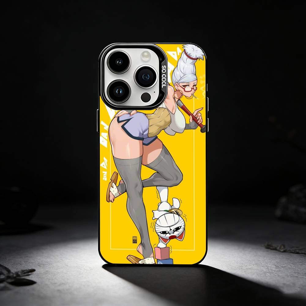 Seiko Ayase D-DandadanS Handyhülle Für iPhone 17,16,15,14,13,12,11 Plus,Pro Max,XS,Farbige silberne Handyhülle
