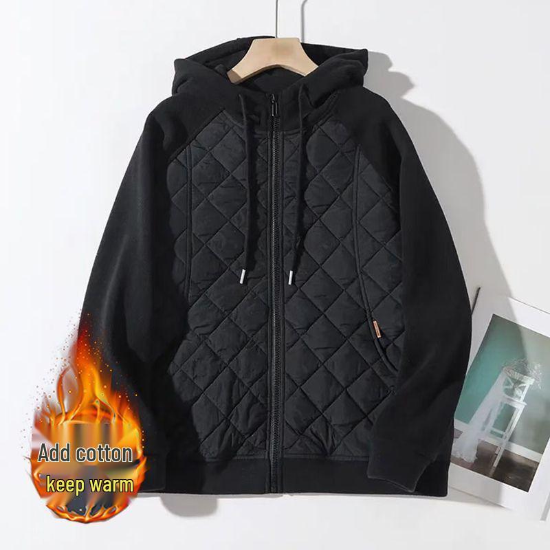 

Plus Size Women s Hooded Cotton Jacket - Korean Style, Thick, Zippered, Windproof, for Autumn/Winter (90-300 jin) L (90-120 jin)