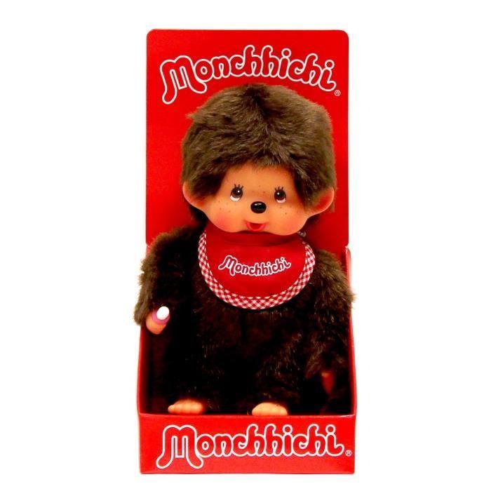 Monchhichi Jungen Lätzchen Rot 20 cm