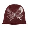 ins Korean version knitted hat women's winter big head circumference shows a small face cold hat loose bag head hat butterfly pile hat women