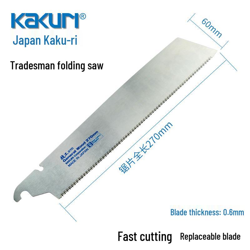 KAKURI Japanese Folding Hand Saw for Woodworking and Gardening Standard Model