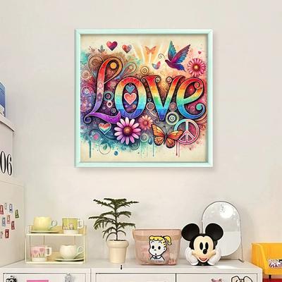 LOVE Animal Printed Cross Stitch Kit DIY 11CT Embroidery Craft Set Home Decor
