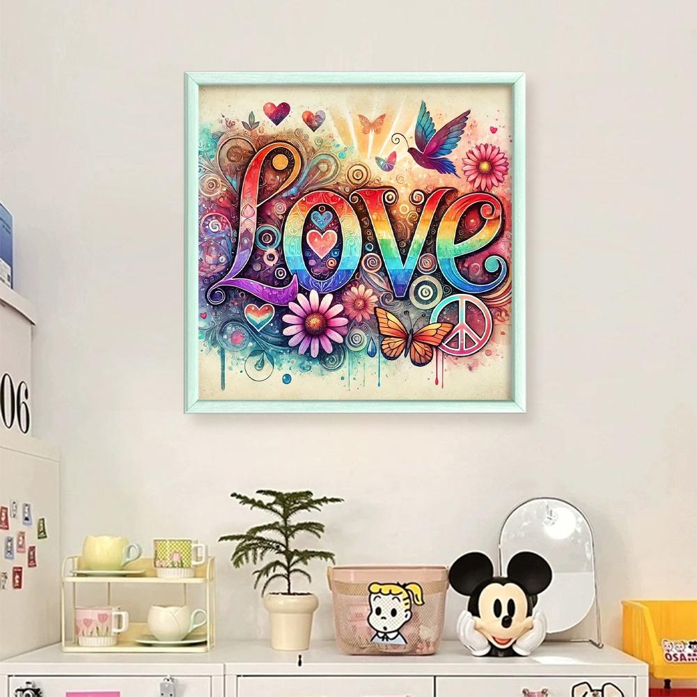 LOVE Animal Printed Cross Stitch Kit DIY 11CT Embroidery Craft Set Home Decor
